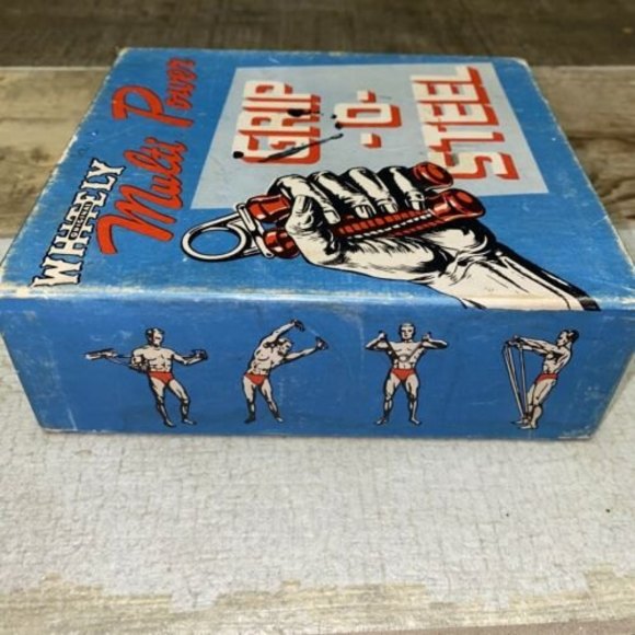 VTG 50’s Original Whitley Multi Power Grip-O-Steel Hand Grips with Instructions - Picture 4 of 9